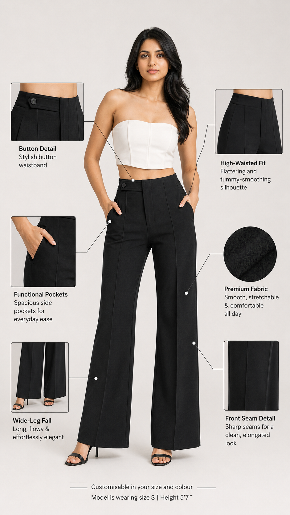 Ultra High-Waist Trousers Beyond Formals