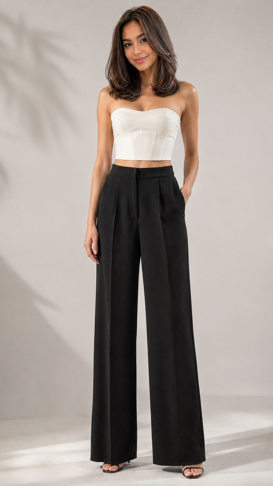 High-Waist Wide-Leg Trousers Beyond Formals