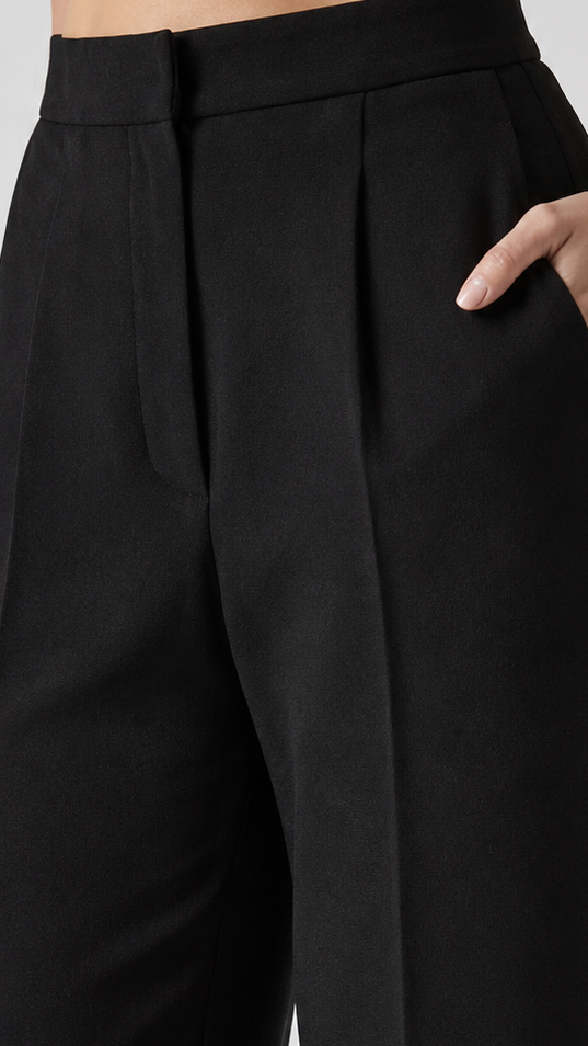High-Waist Wide-Leg Trousers Beyond Formals