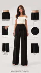 High-Waist Wide-Leg Trousers Beyond Formals