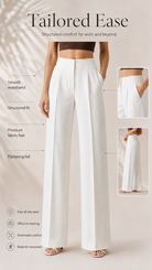 High-Waist Wide-Leg Trousers Beyond Formals