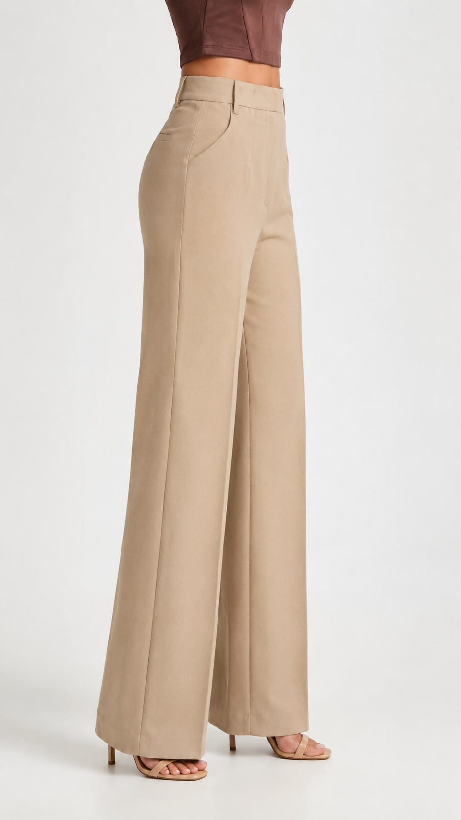 High-Waist Wide-Leg Trousers Beyond Formals