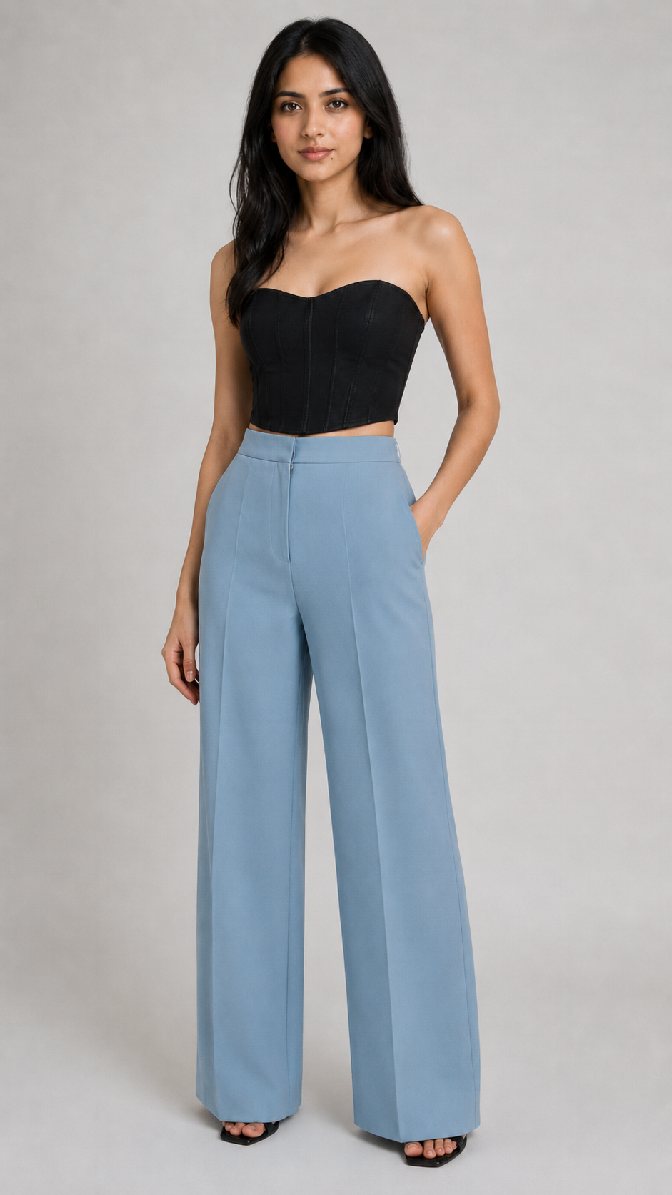 High-Waist Wide-Leg Trousers Beyond Formals
