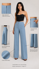 High-Waist Wide-Leg Trousers Beyond Formals