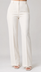 White pants on a white background