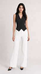 Pinstripe V-Neck Single-Breasted Waistcoat Beyond Formals