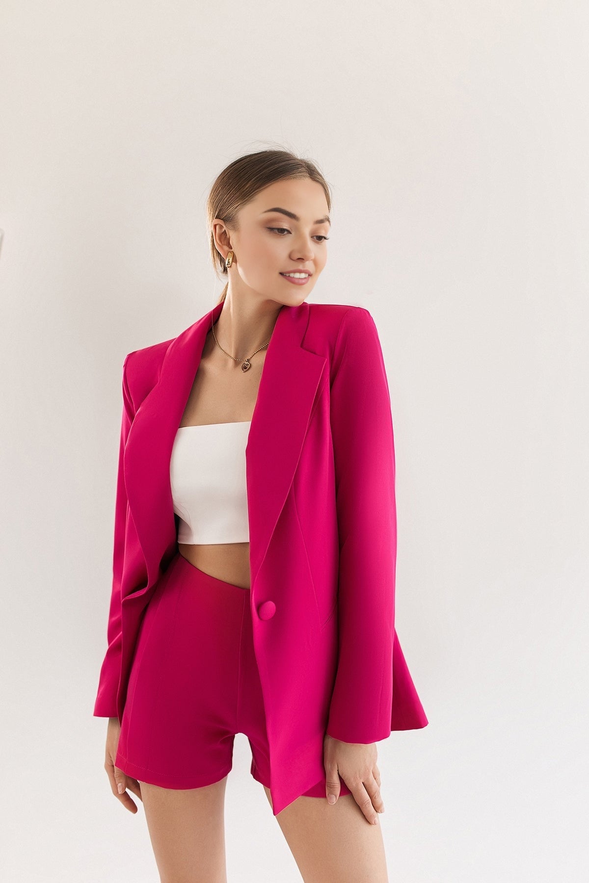 Pink coord set for women