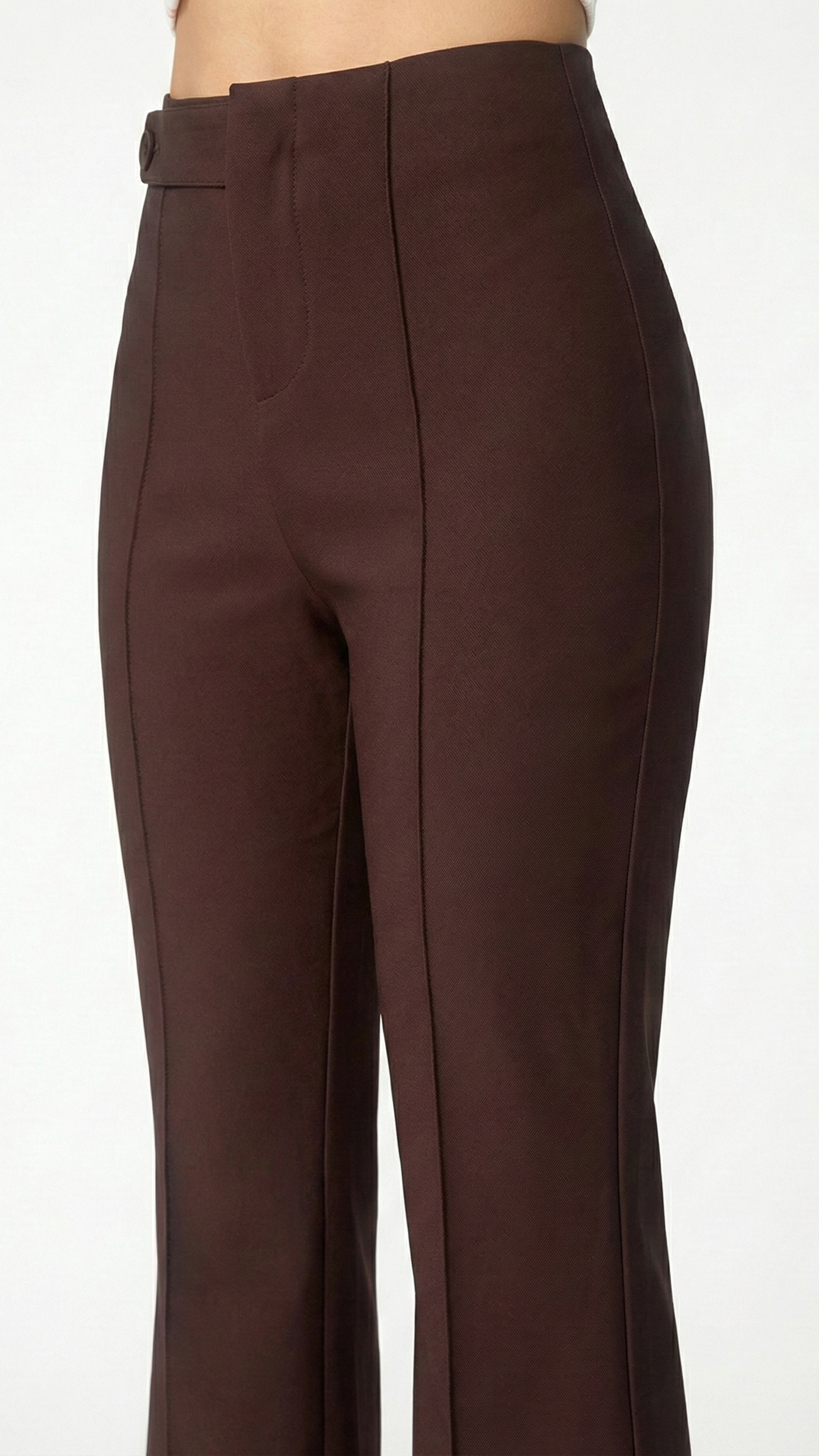 Brown pants on a white background