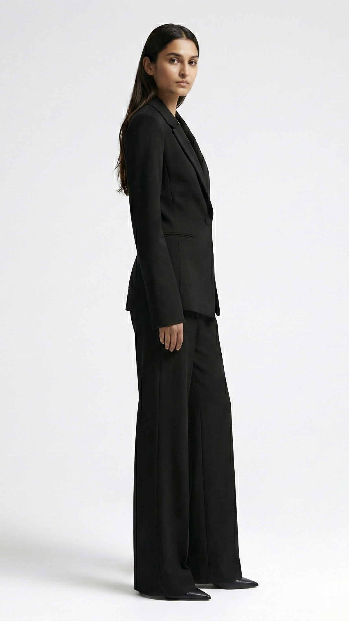 Midnight Elegance Black Power Suit Set Beyond Formals