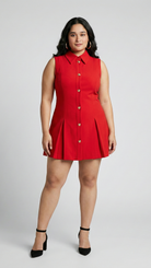 Red Formal Wrap Dress Beyond Formals
