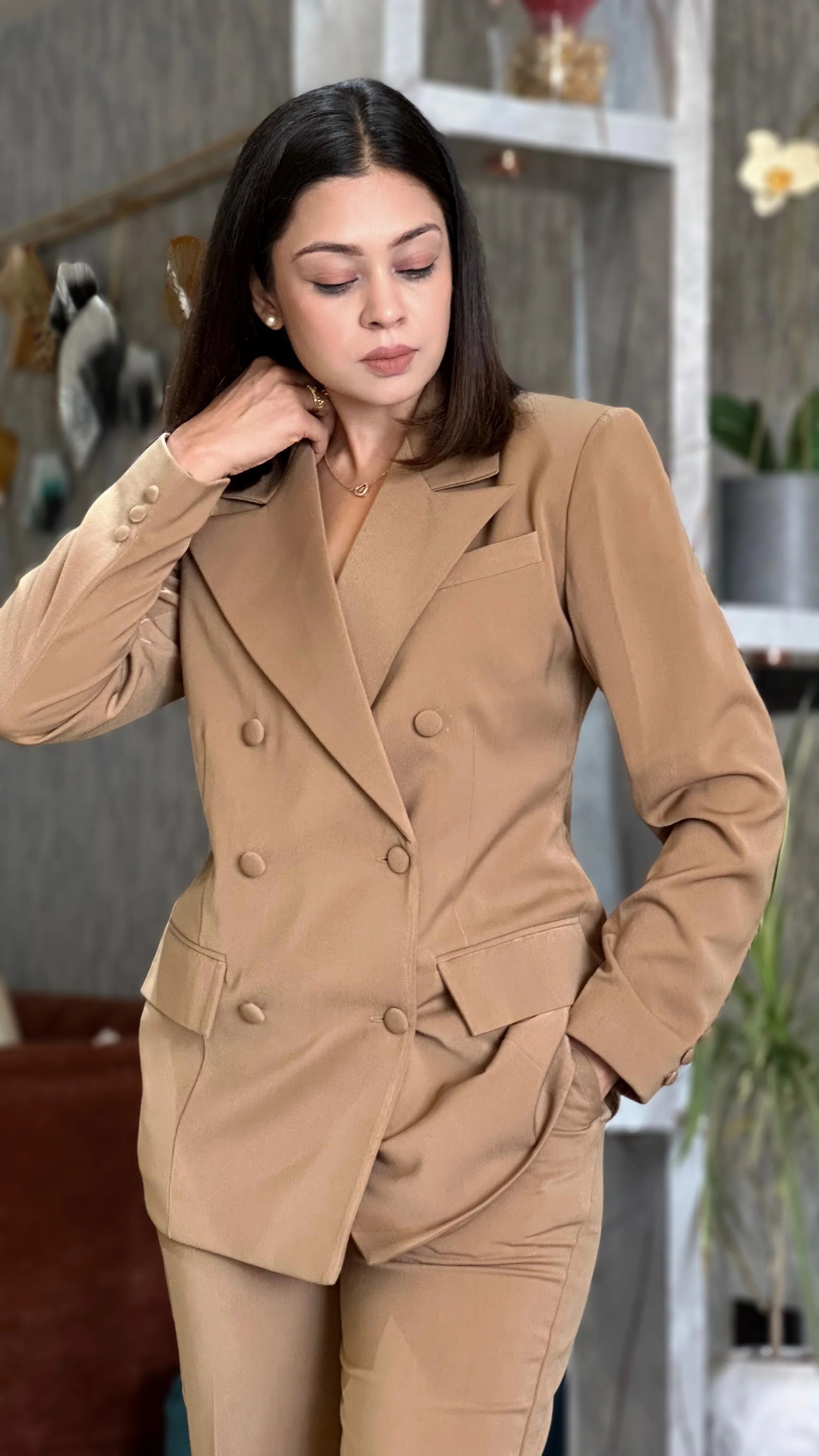 Mocha Muse Blazer 2-Piece Set Beyond Formals