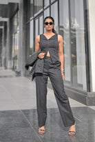Charcoal suit set