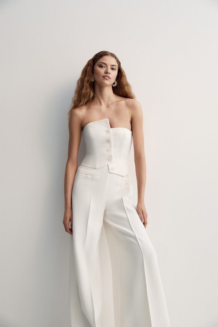 trendy white bustier for women