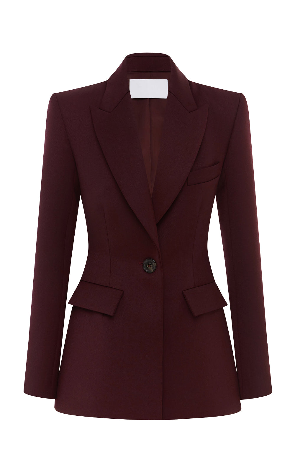 Burgundy tailored blazer for all kind of events.