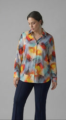 Multicolor Abstract Print Shirt Beyond Formals