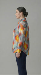 Multicolor Abstract Print Shirt Beyond Formals